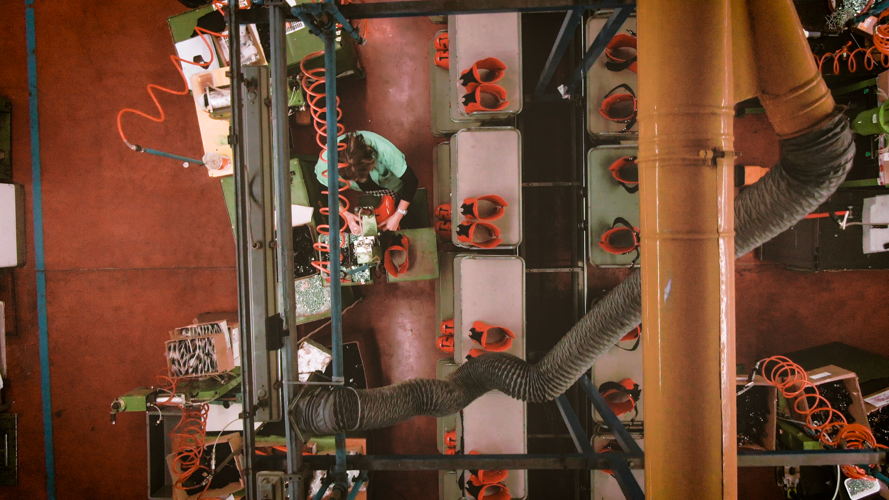Recycle Your Boots recycling process