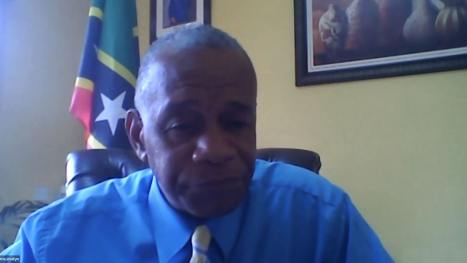 Honourable Eric Evelyn, Minister for the Environment and Cooperatives, St. Kitts and Nevis