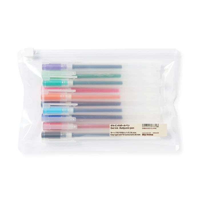 MUJI Gel Ink Pen Set, $14.90, muji.us