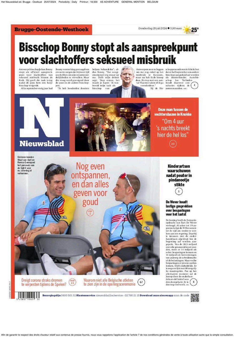 ASADVENTUREHet_Nieuwsblad_ed._Brugge_-_Oostkust_25_Jul_2024