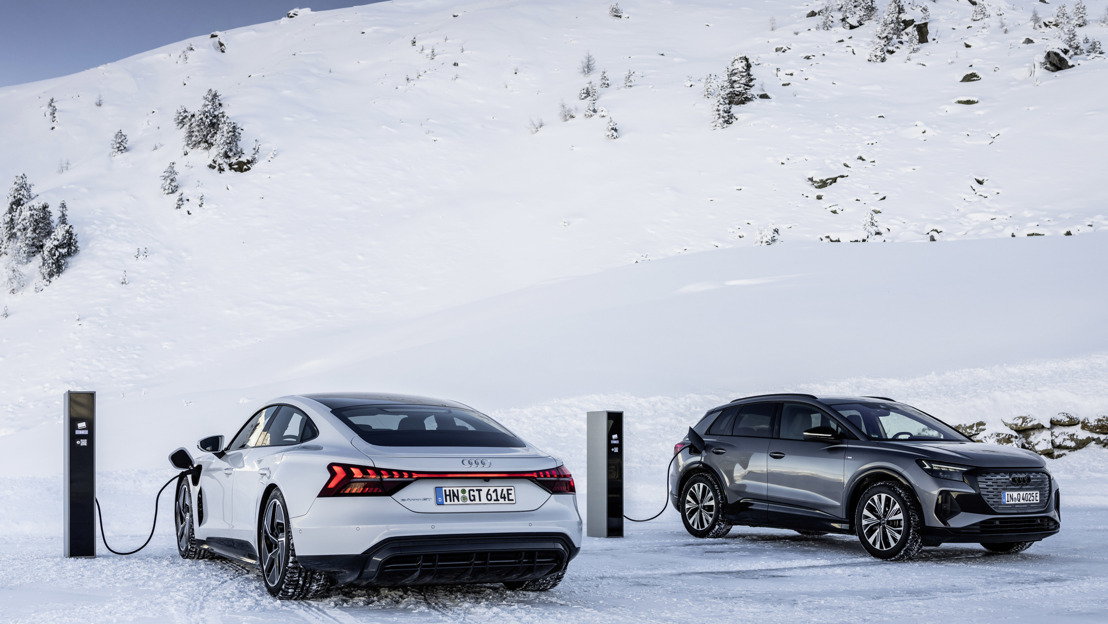 Elektromobiliteit in de winter: intelligent thermomanagement in Audi-modellen vrijwaart rijbereik en prestaties