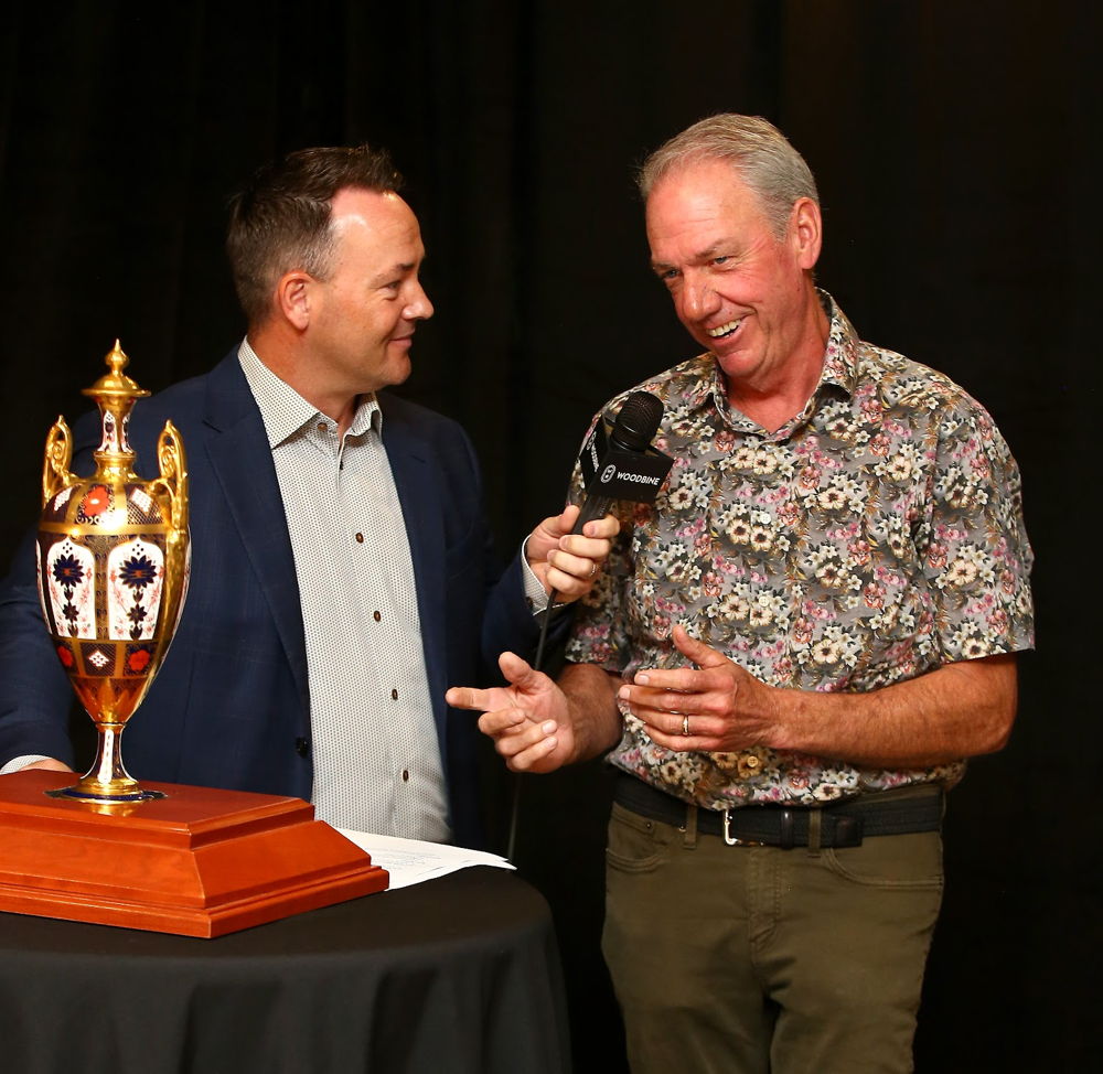 Brent MacGrath chats with host Chad Rozema. (New Image Media)