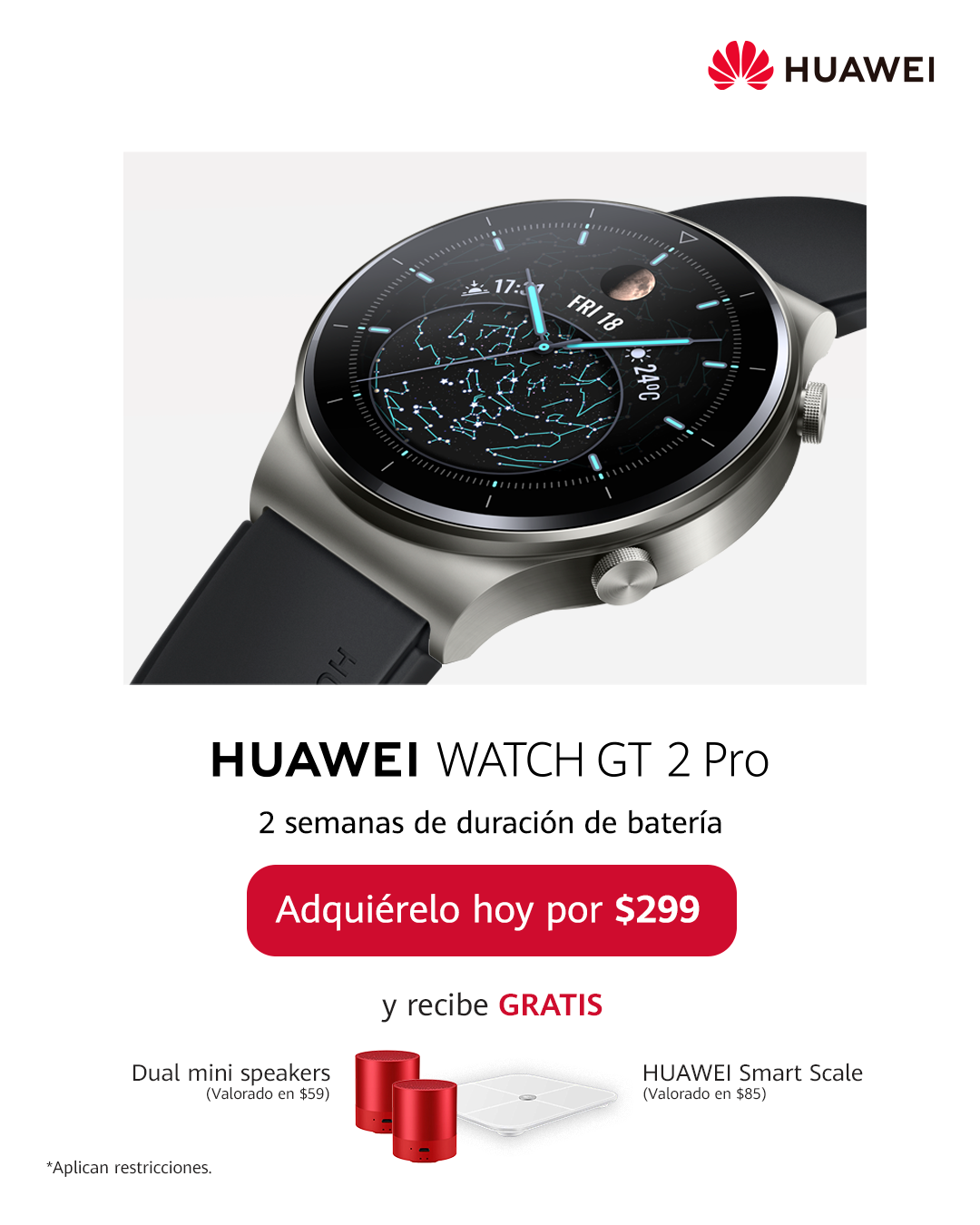 Huawei GT2 con correa de cuero genuino - TIME El Salvador