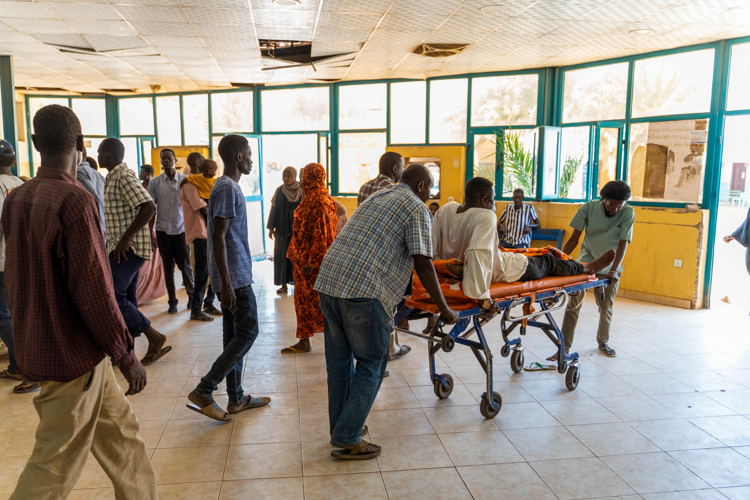 More patients are arriving at Bashair Hospital as it is the only accessible hospital in southern Khartoum. With the presence of MSF team, Bashair can support most of the critical cases and other departments at the hospital have started to operate as well. Copyright MSF More patients are arriving at Bashair Hospital as it is the only accessible hospital in southern Khartoum. With the presence of MSF team, Bashair can support most of the critical cases and other departments at the hospital have started to operate as well. Copyright MSF