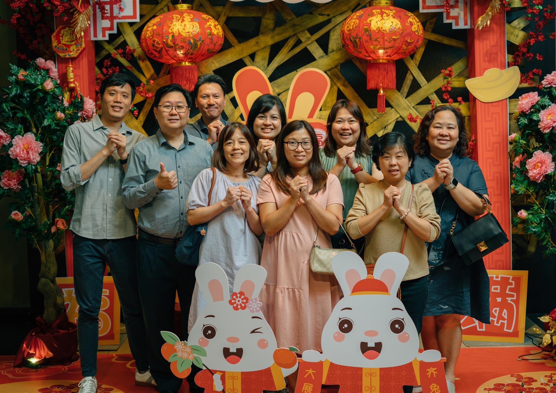 Our Singapore team with General Manager Alex Yap (second from left) and CEO Lim Siew Tin (far right)