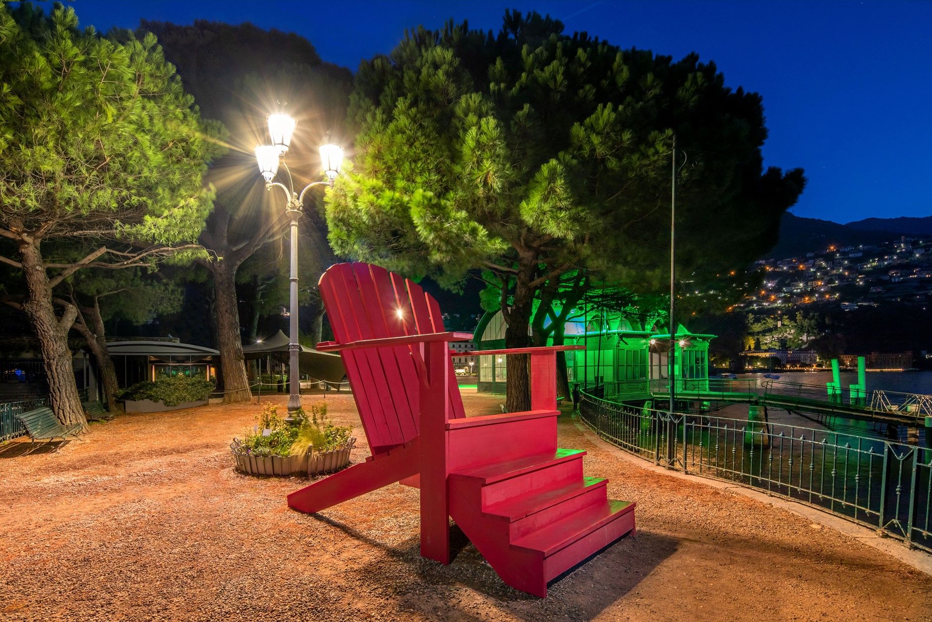 Orticolario’s Delenimentum installation - the gigantic version of the Adirondack Chair created in 1903 by designer Thomas Lee, which will feature in Charterhouse Square during CDW 2022
