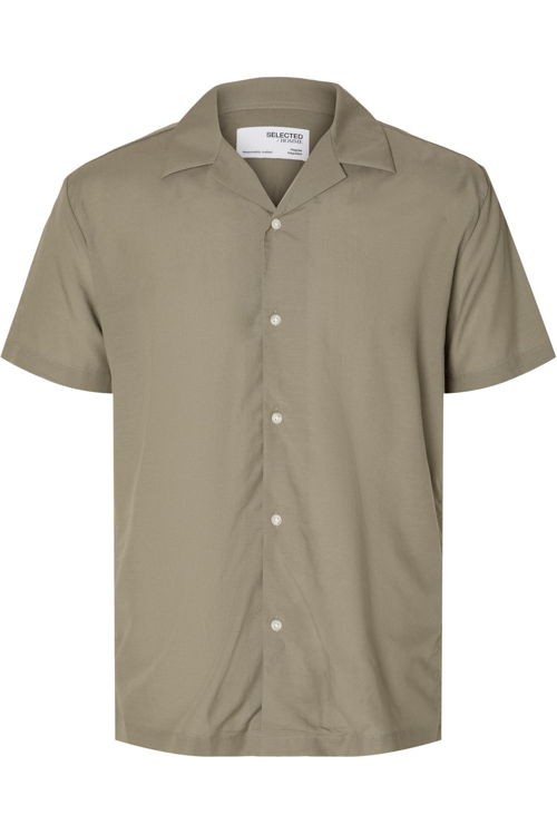 Selected_Shirt SEL Slhreg-Air Shirt Ss Mix W beige_JUTTU_€49,99