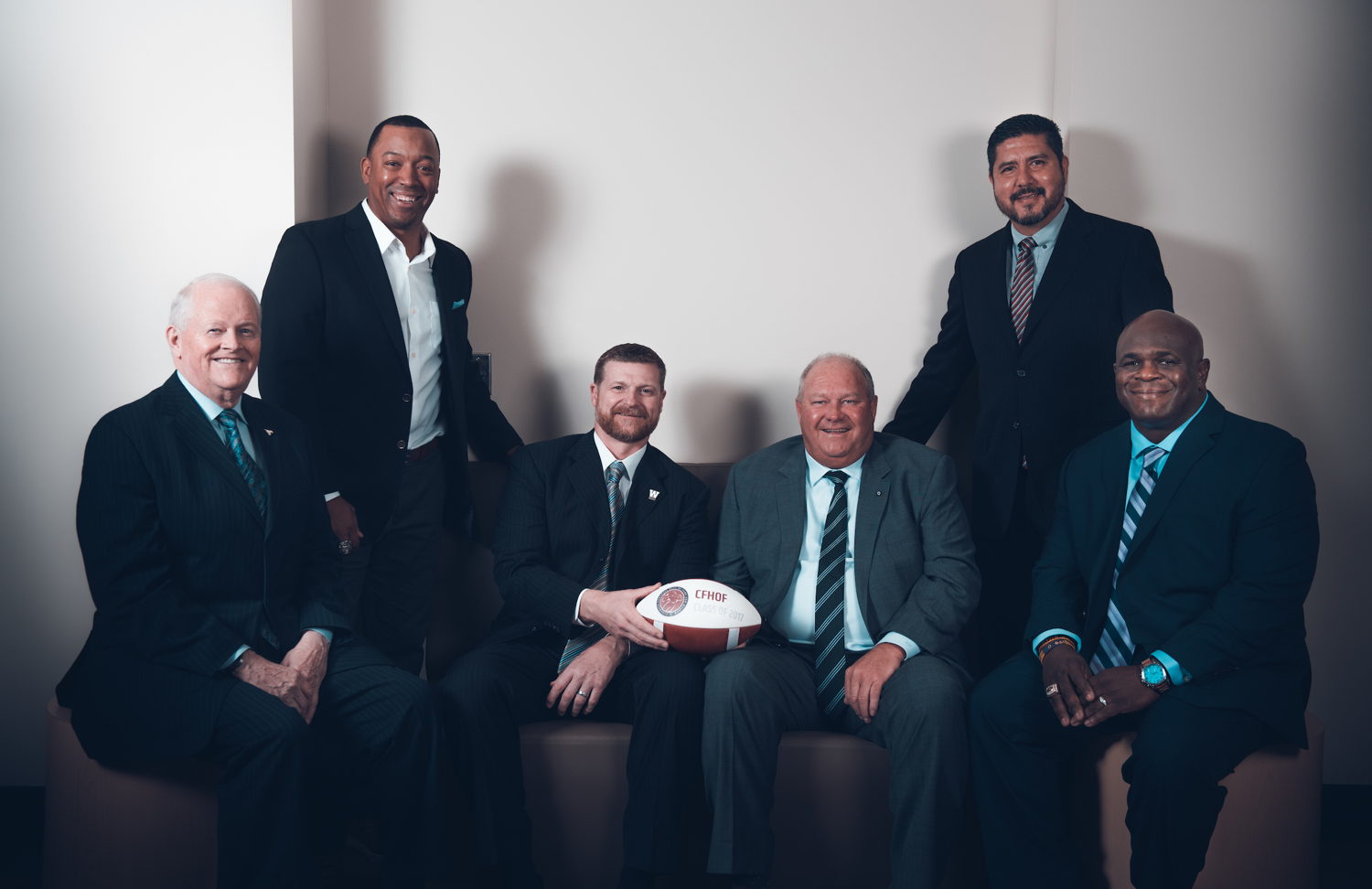 The Canadian Football Hall of Fame Class of 2017. (Photo: Johany Jutras/CFL)