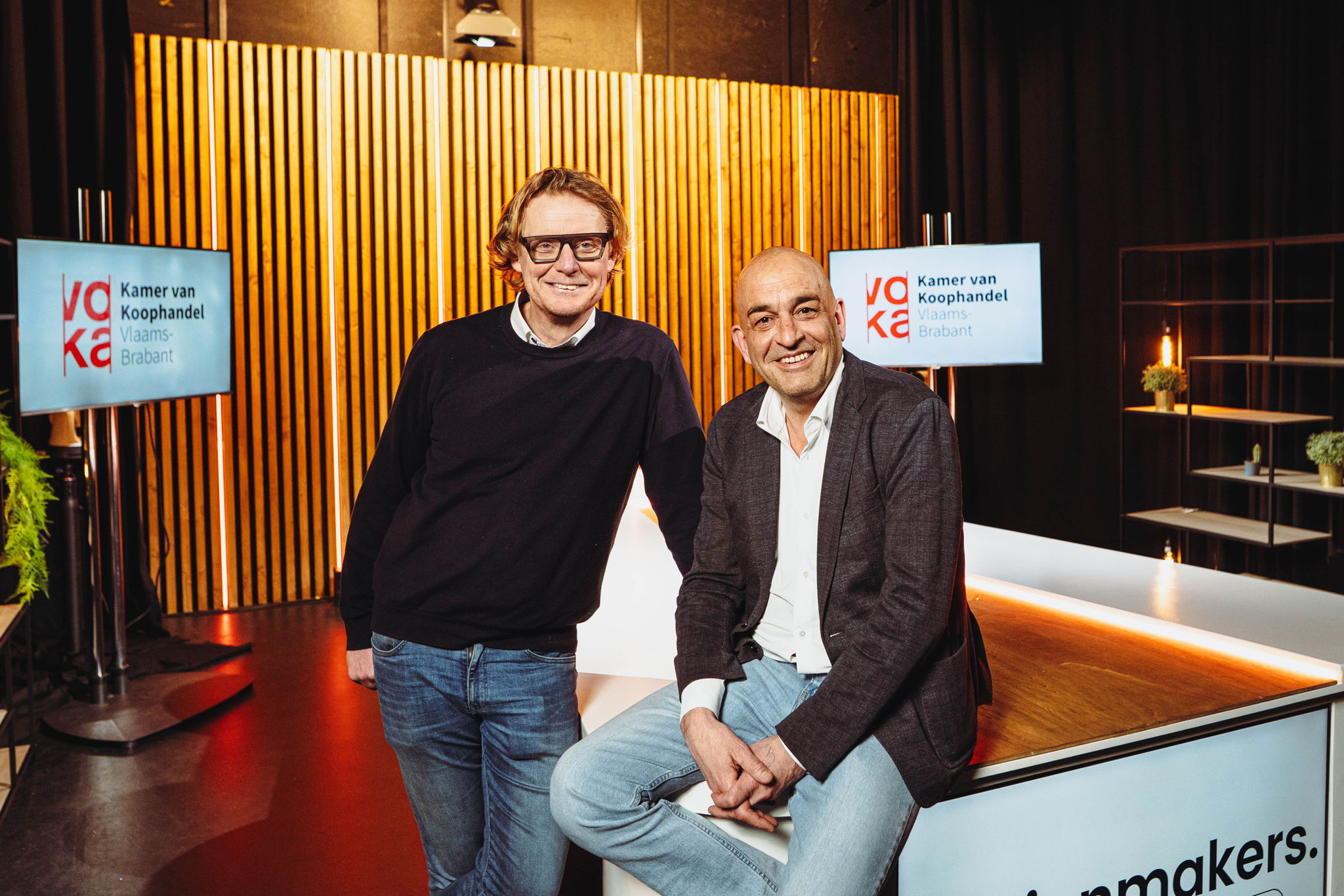 Filip Porrez, managing director Motionmakers en Kris Claes, gedelegeerd bestuurder Voka-KvK Vlaams-Brabant Filip Porrez, managing director Motionmakers en Kris Claes, gedelegeerd bestuurder Voka-KvK Vlaams-Brabant