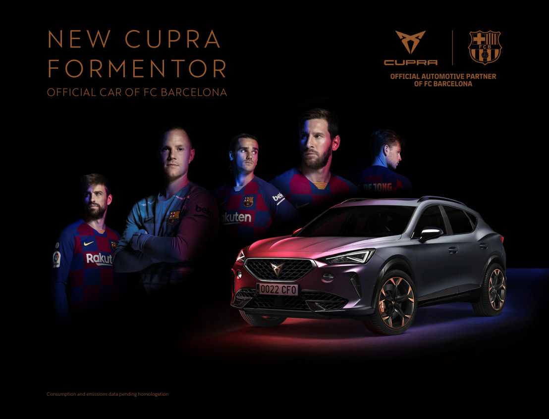 The CUPRA Formentor becomes the official car of FC Barcelona