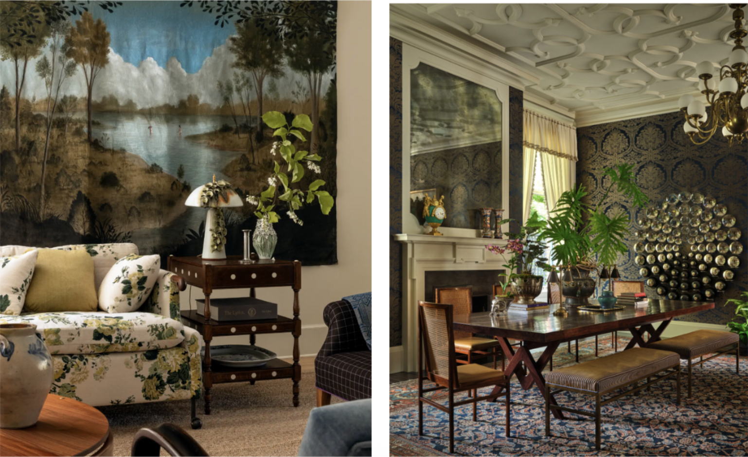 Living Room by Heidi Callier Design (Image Credit: Haris Kenjar); Dining Room by ABD Studio (Image Credit: Trevor Tondro)