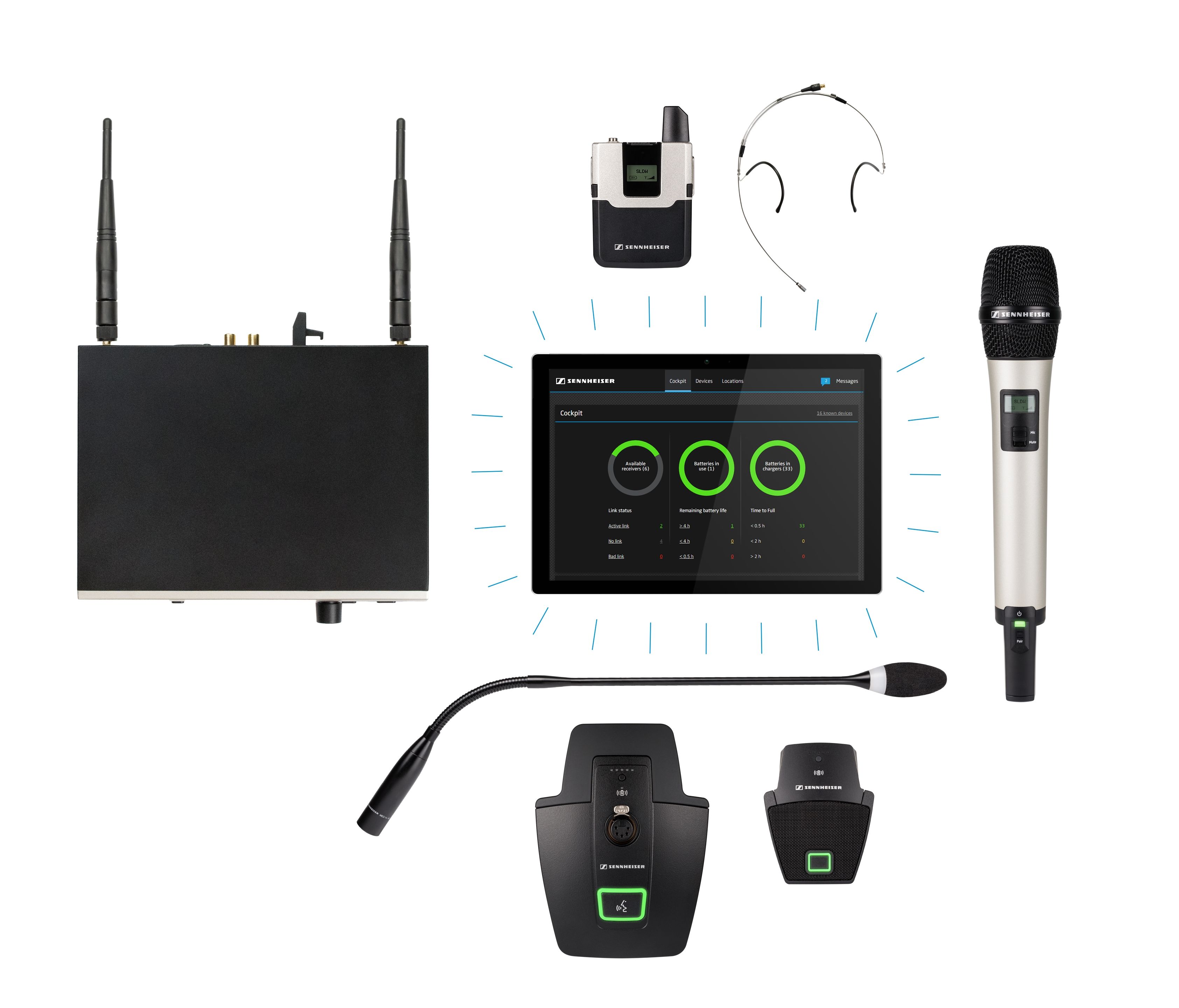 A reliable wireless microphone system for students, professors and IT staff: SpeechLine Digital Wireless offers flexible solutions for work and lecture activities