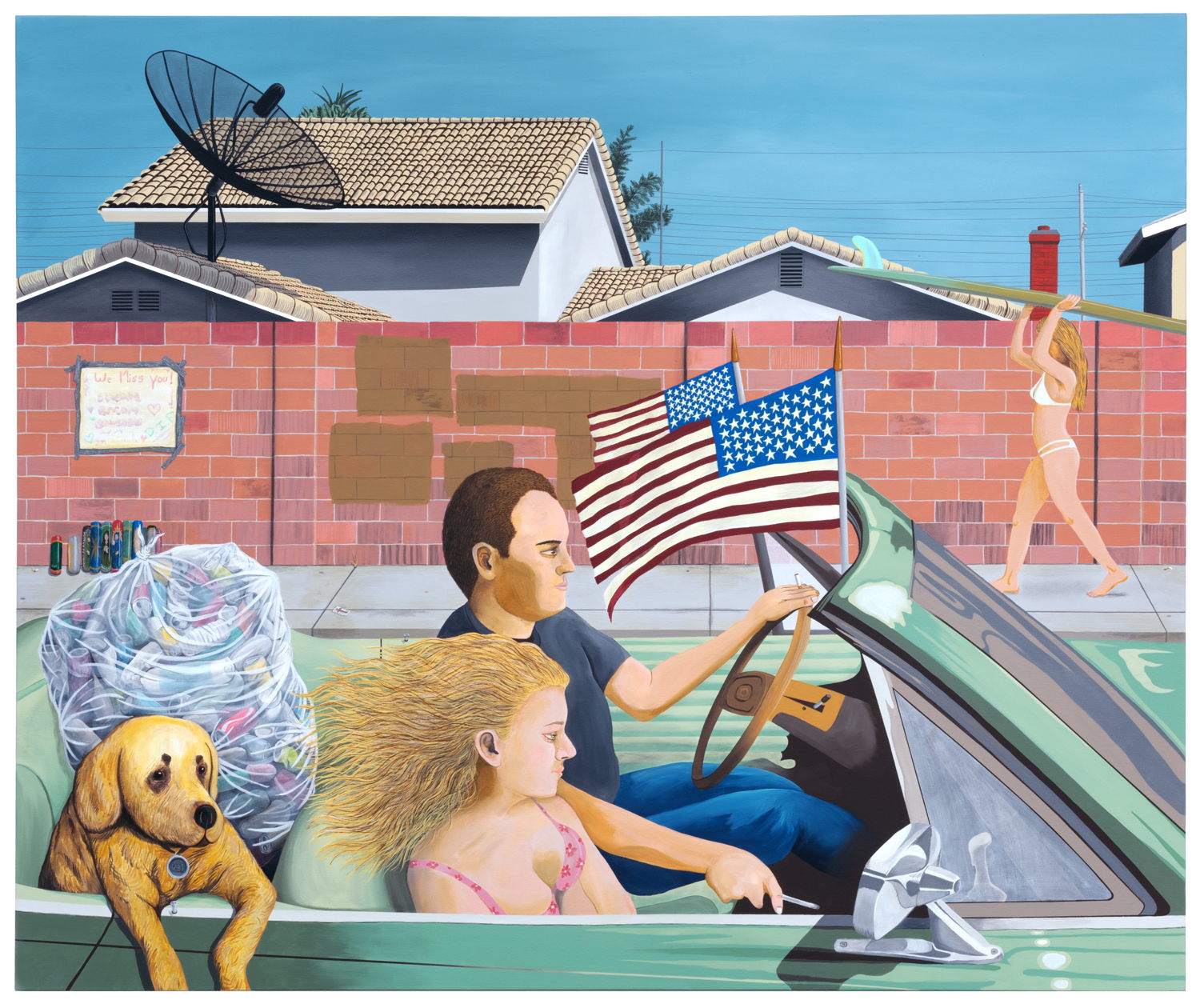 ED TEMPLETON We Will Miss You, 2024 acrylic on canvas 152,5 x 183 cm. Courtesy Tim Van Laere Gallery, Antwerp-Rome
