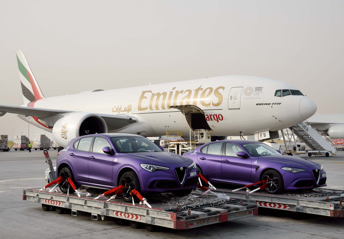 Emirates SkyCargo has transported two Alfa Romeos from Dubai to London for the prestigious Gumball 3000 motor rally.