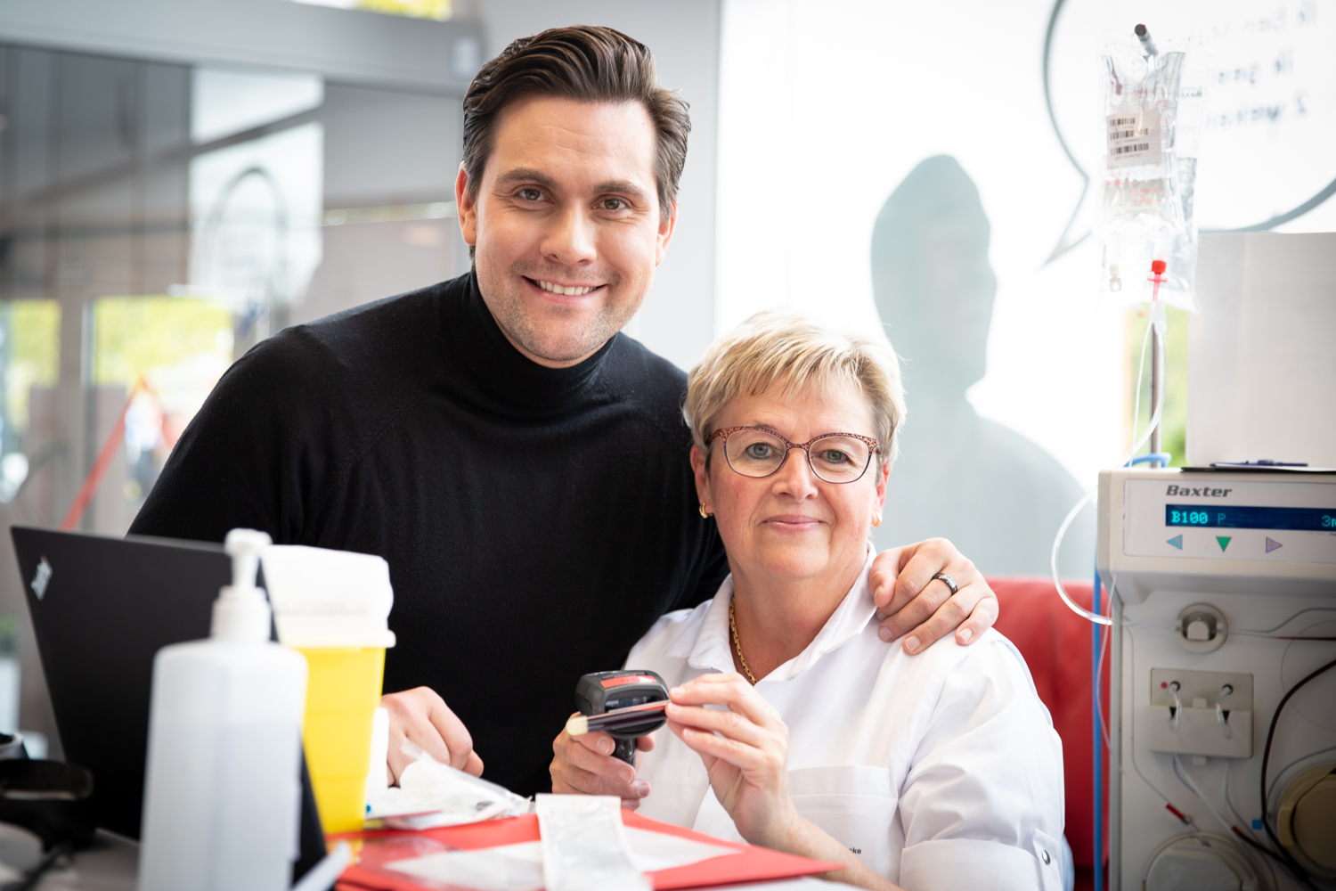 Acteur Jeremy Vandoorne is peter van het donorcentrum