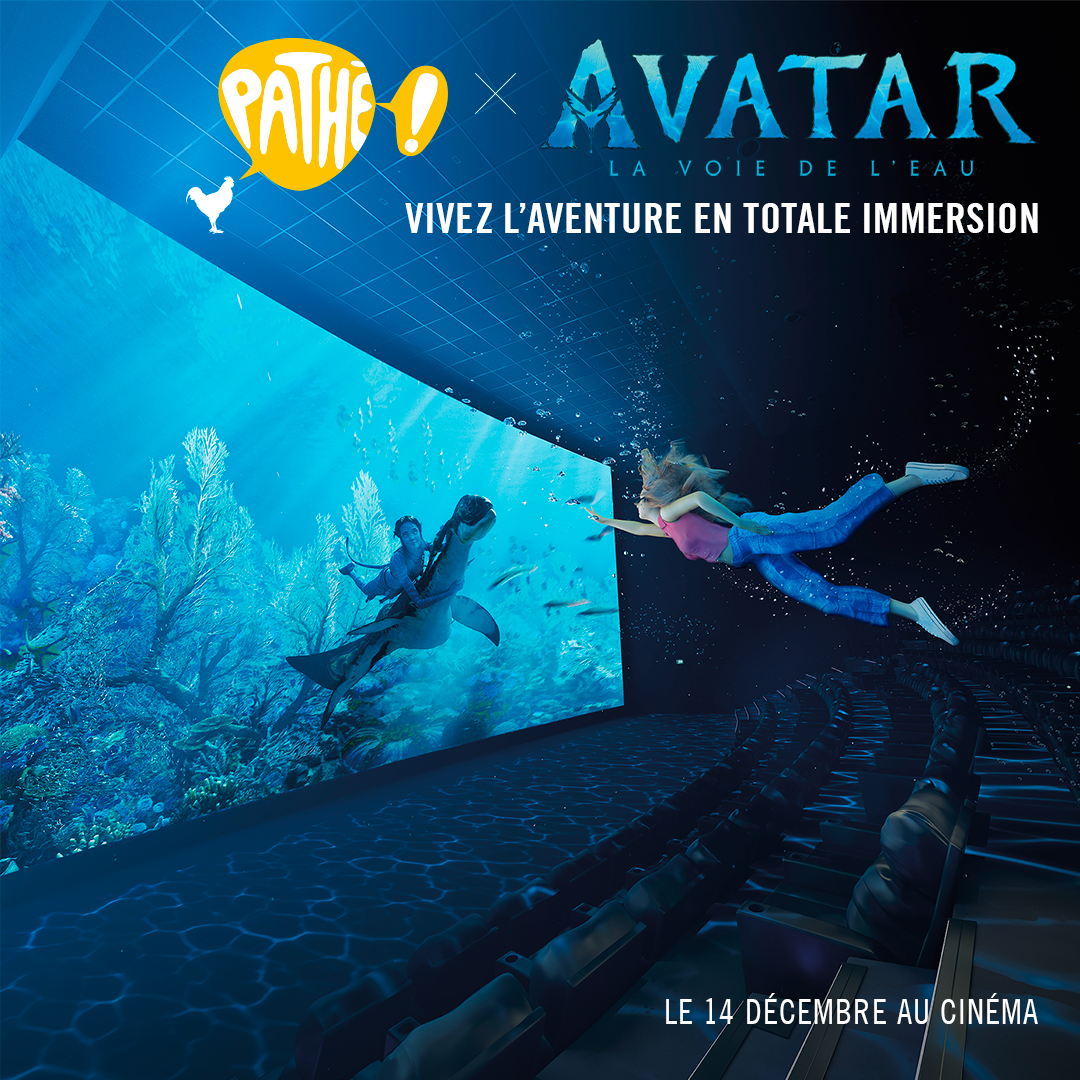Pour la sortie d’ « Avatar : la voie de l’eau », les cinémas Pathé et l’agence OK C’EST COOL ont imaginé une campagne en totale immersion.