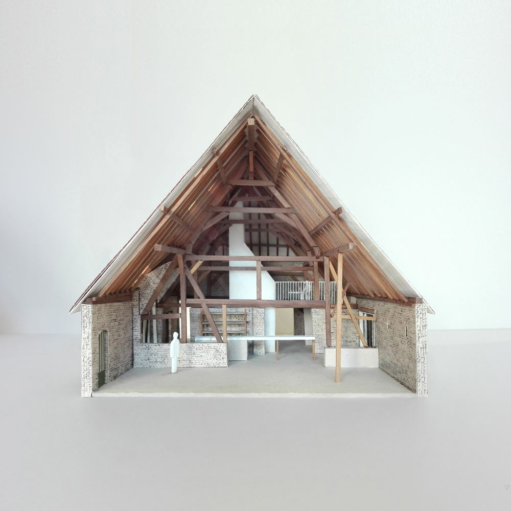 Dwarsschuur maquette