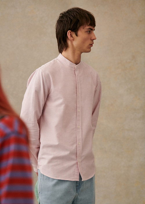 Octobre Editions - Chemise Benny Oxford Blanc Rayures Bordeaux - 90€