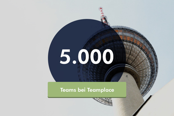 Preview: Meilenstein für Teamplace: Über 5.000 Teams zusammen erfolgreich in der Cloud