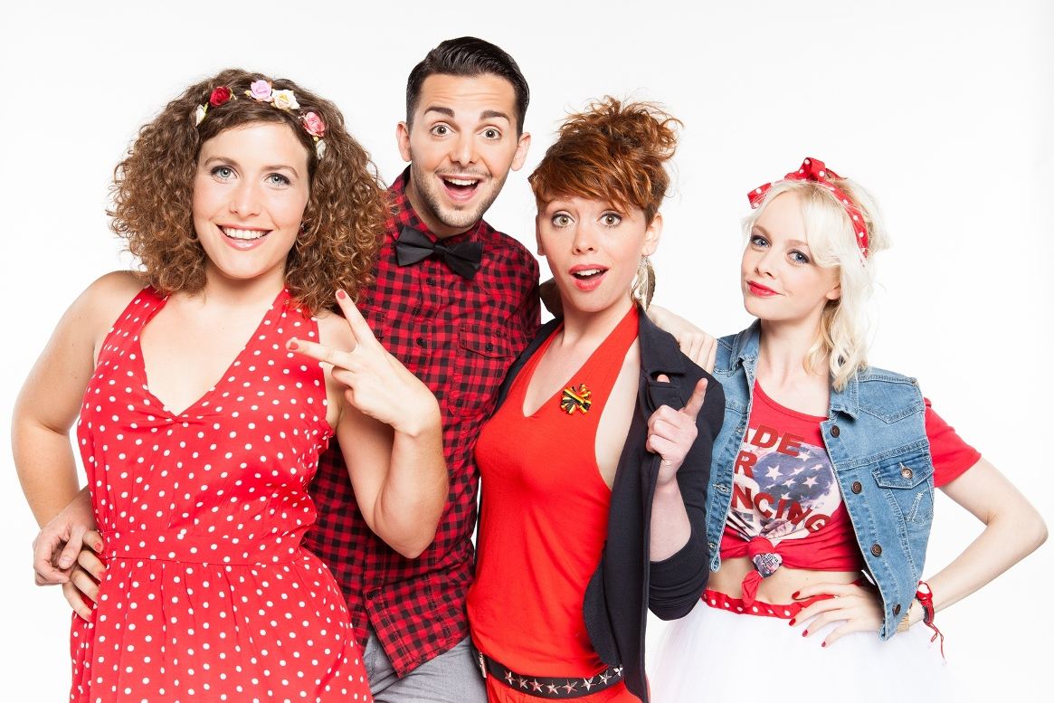 De KetnetBand : Maureen, Thomas, Sien en Charlotte