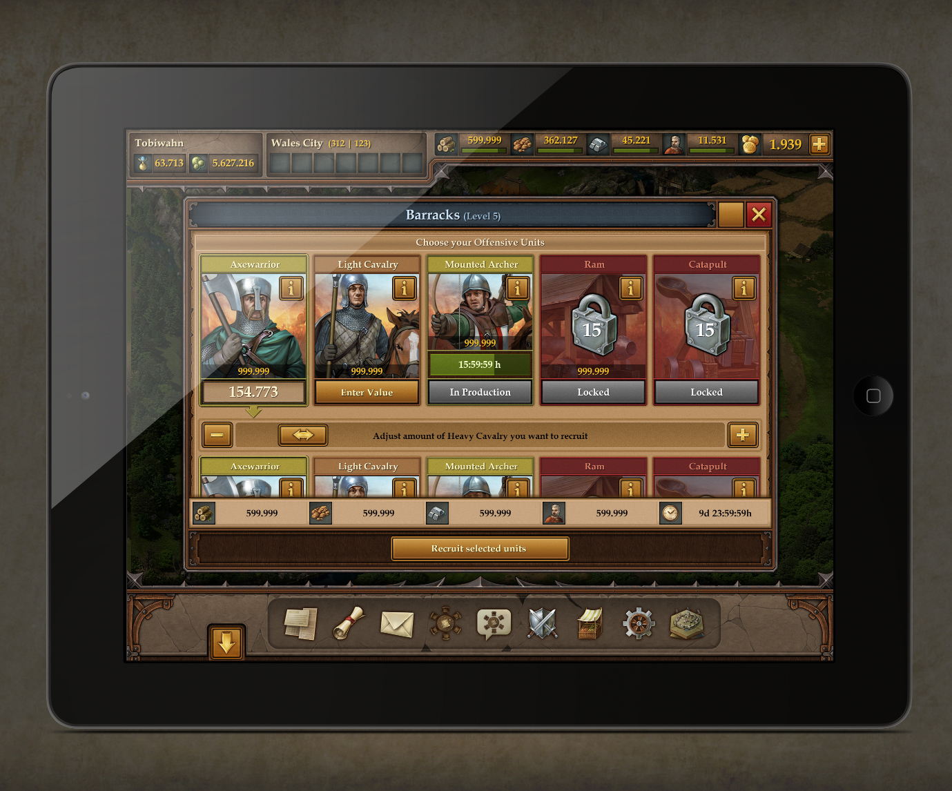 Tribal Wars 2 Tablet Screenshot