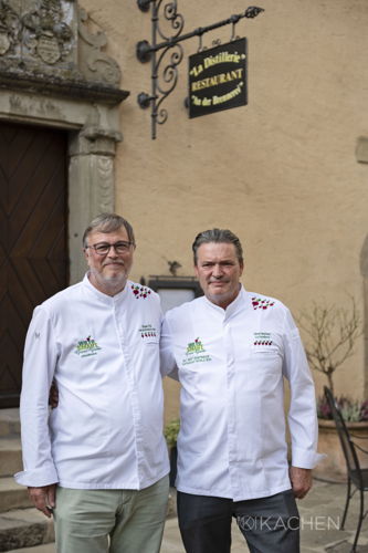 Frank Fol and chef René Mathieu