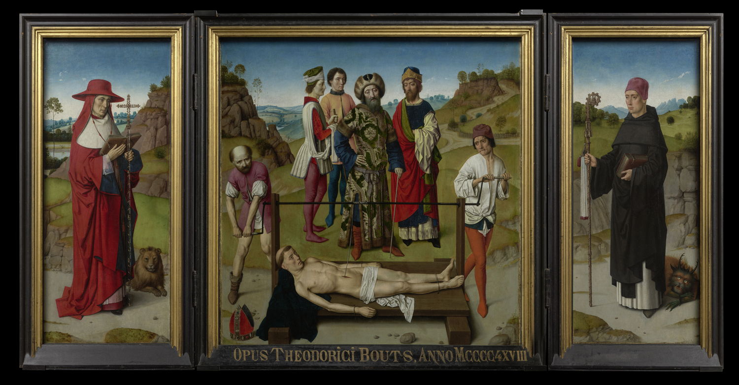 credit_‘Triptiek met de marteling van de heilige Erasmus’, Dieric Bouts, ca. 1460-1464, M Leuven  Sint-Pieterskerk, foto artinflanders.be, Dominique Provost 