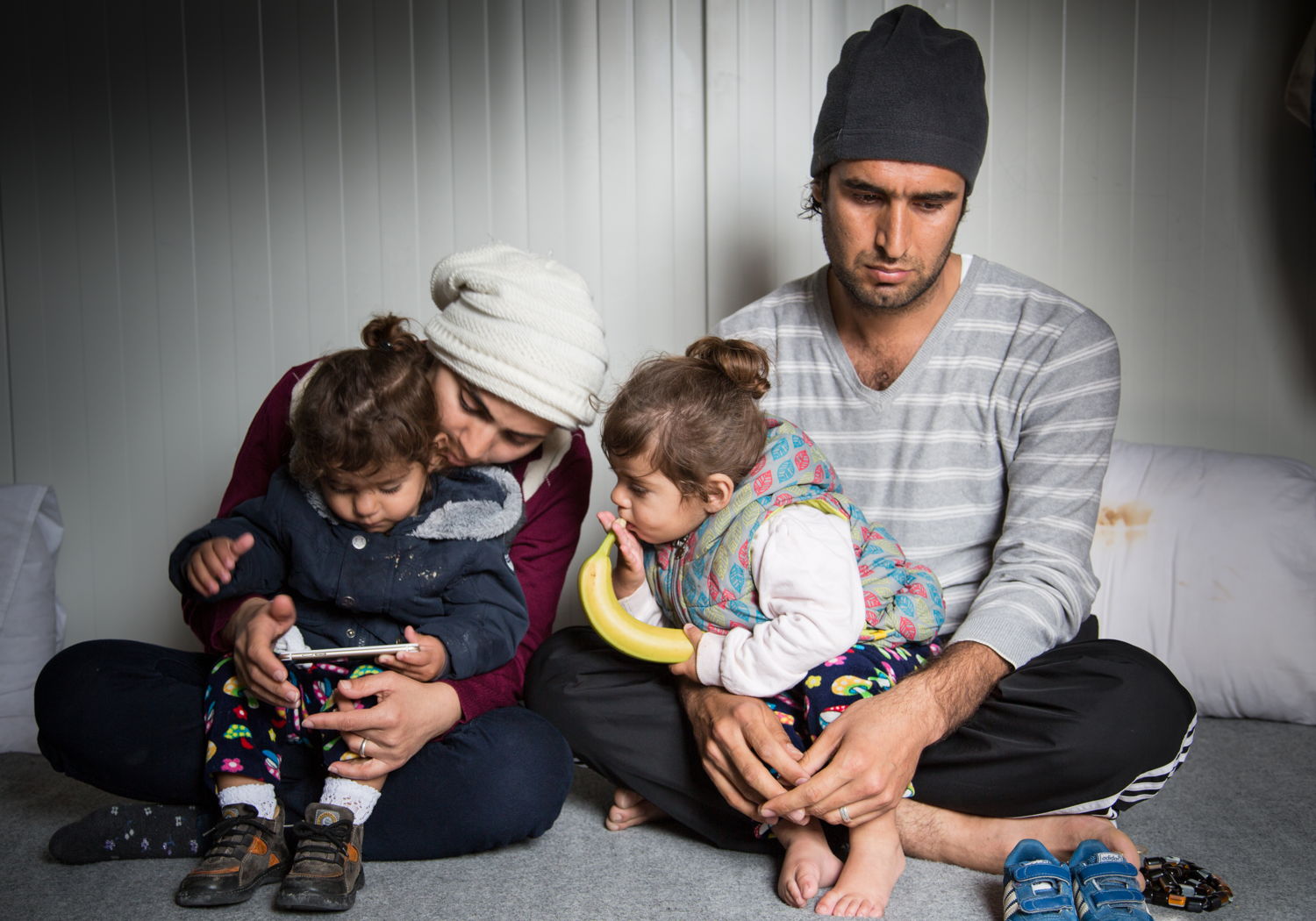 Karon, 31 ans, a fui l’Irak avec sa famille. Ils séjournent depuis août 2016 sur l’île de Lesbos
