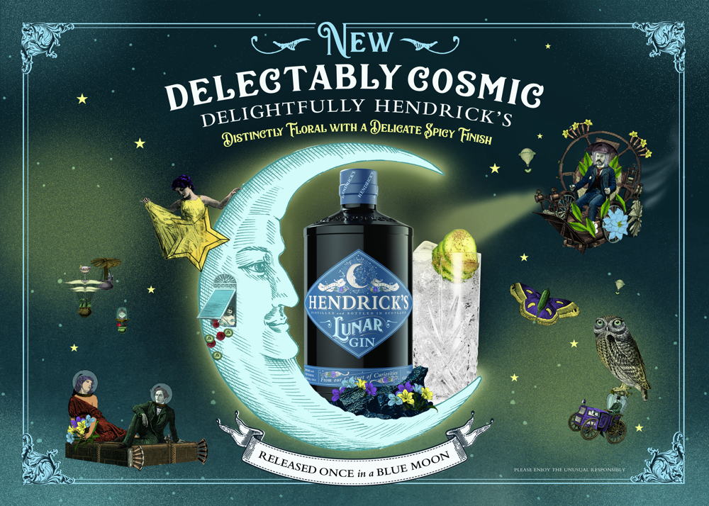 Hendrick's Lunar Gin

Exclusively available at Colruyt in March & April at €47,95.
As of May available at all retailers.