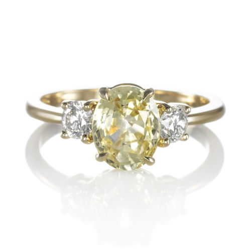 Mère & Fille - Bague-Capucine-saphir-jaune-diamants-or-jaune-4700€ (2)