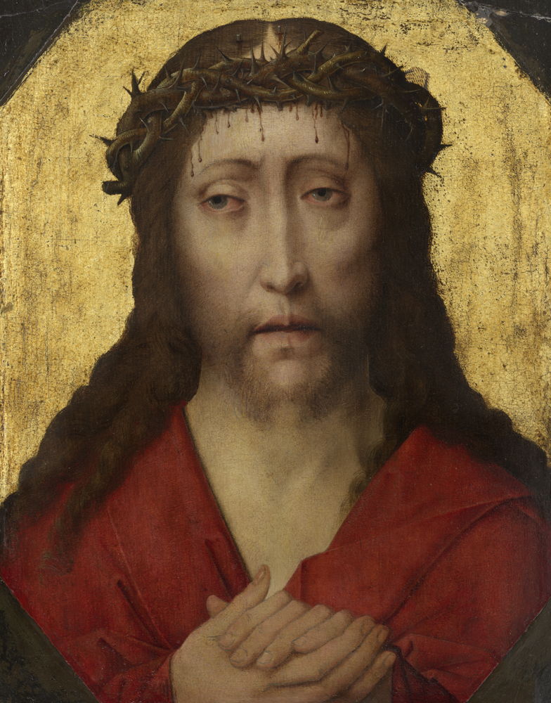 ‘Christus met doornenkroon’ [voor restauration], atelier van Dieric Bouts, ca. 1470, M Leuven, foto: artinflanders.be, Cedric Verhelst