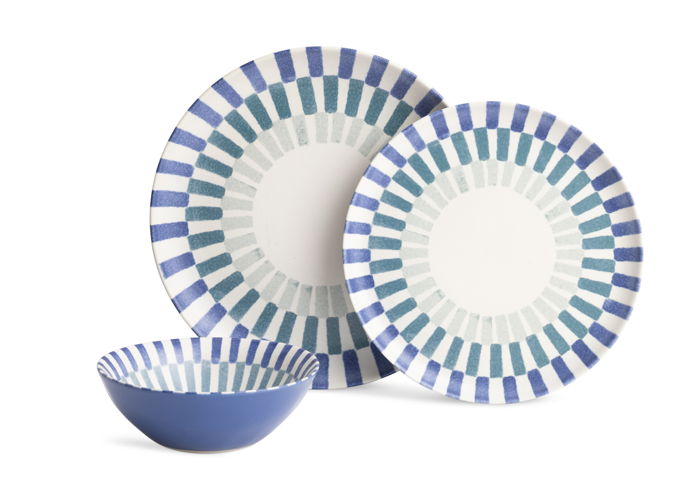 Habitat Tile Print 12pc Dinner Set, £55 Habitat Tile Print 12pc Dinner Set, £55