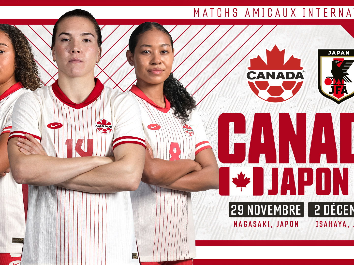 Le CANWNT affrontera le Japon lors de la fenêtre internationale de novembre