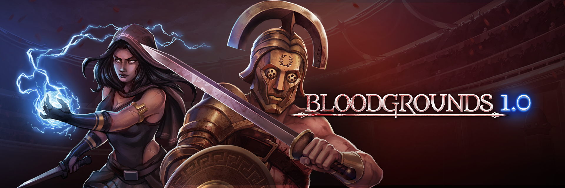 [VIDEO] Bloodgrounds releases today: The suffering of your fighters becomes motivation – and a 50% Daily Deal becomes the incentive to join the arena.