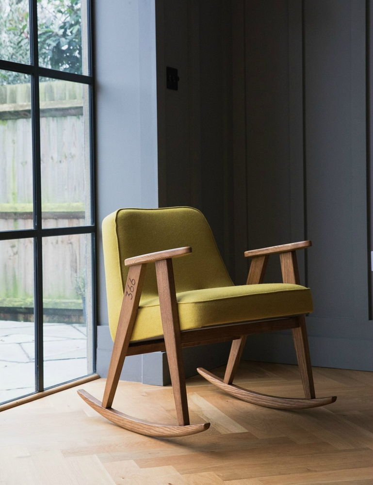 Jozef Chierowski 366 Rocking Chair Wool- four colours available