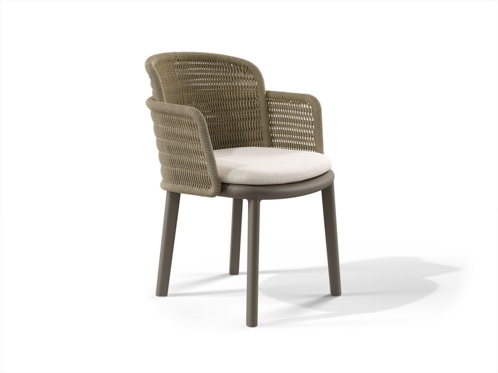 Tribù_2024_SURO_SURO_Armchair_frame clay_weave hemp_shadow_Starting From €1095