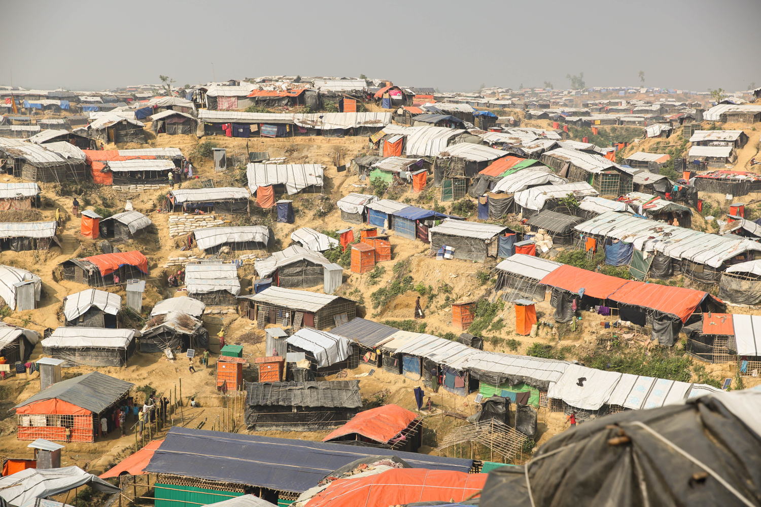 Tasnimarkhola camp: conditions for Rohingya refugees living in the camps in Bangladesh are grim. Credit: Mohammad Ghannam/MSF