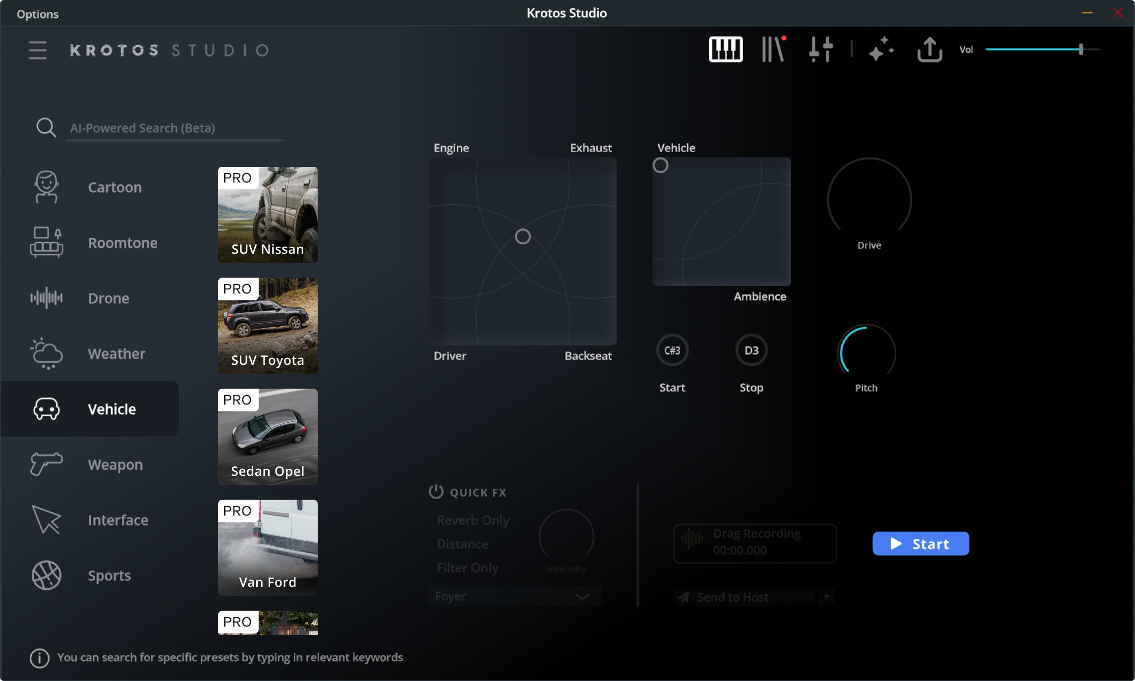 Krotos Studio Pro Adds Everyday Vehicles Preset Pack for Real-Time Car Sound Design