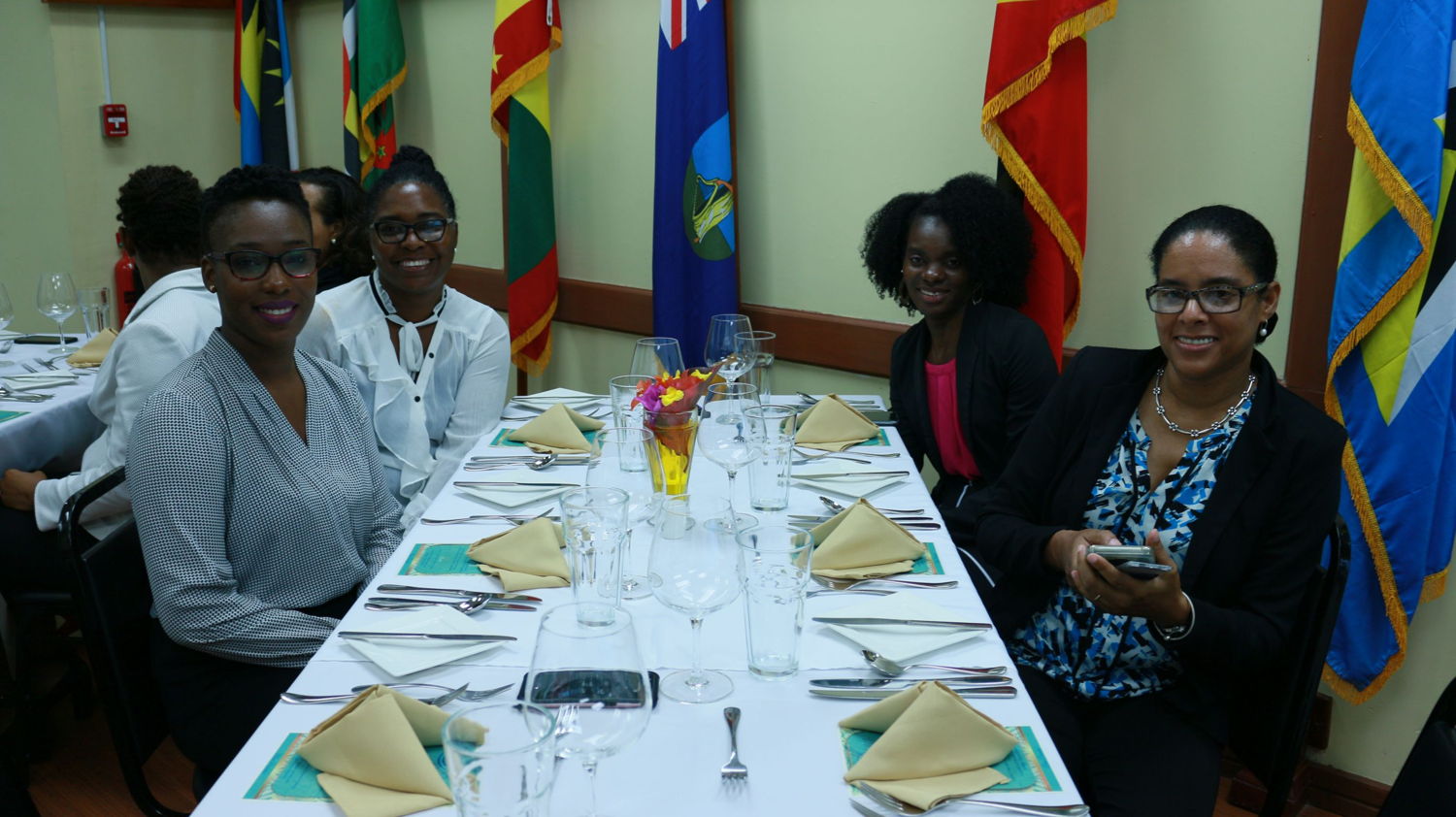 Staff celebrate Ambassador Escalona's departure