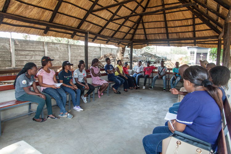 A peer educators group meeting in Mbare. Photographer: Charmaine Chitate A peer educators group meeting in Mbare. Photographer: Charmaine Chitate