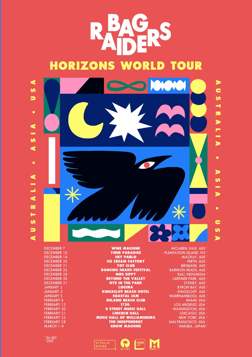 Bag Raiders_Horizons World Tour