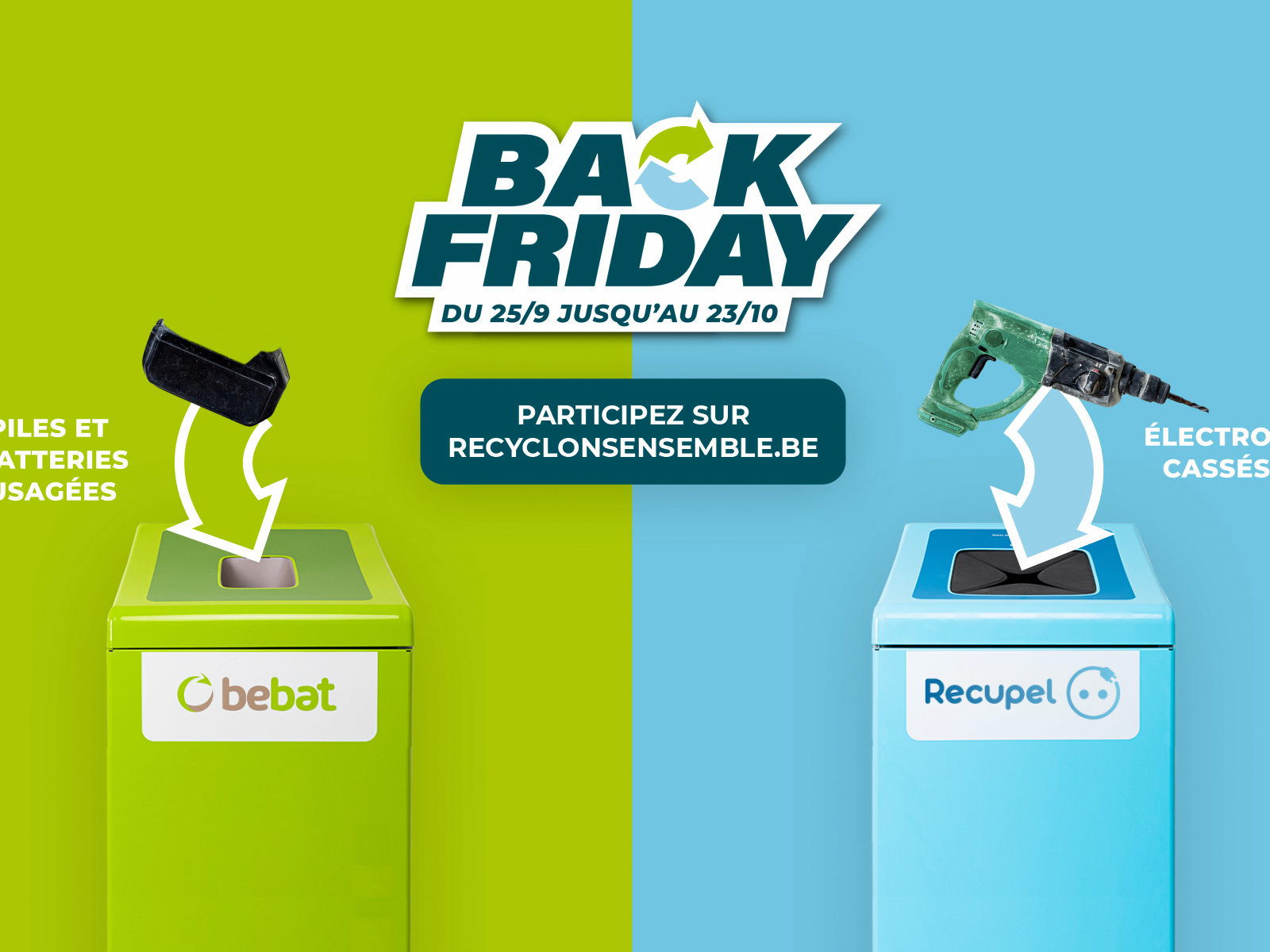 « Back Friday » : rapportez vos piles, batteries et électros usagés !