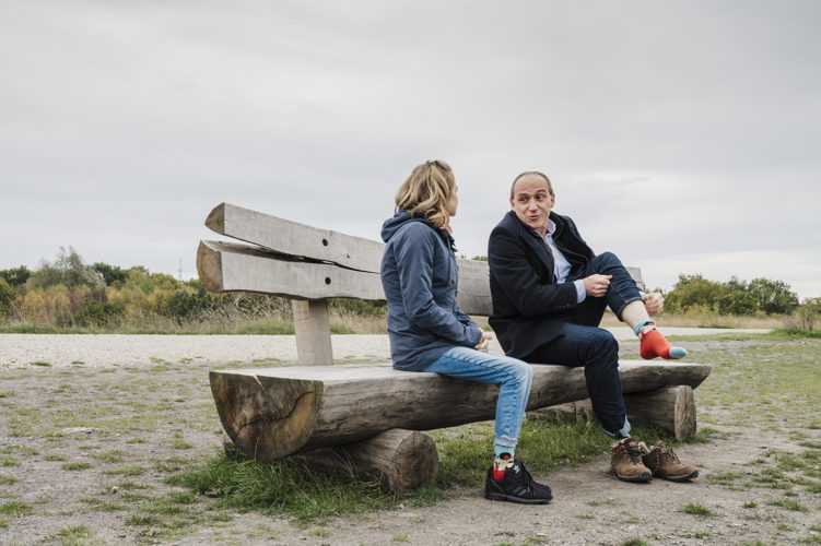 Wim Dries en Jessica© #mucosocks Mucovereniging