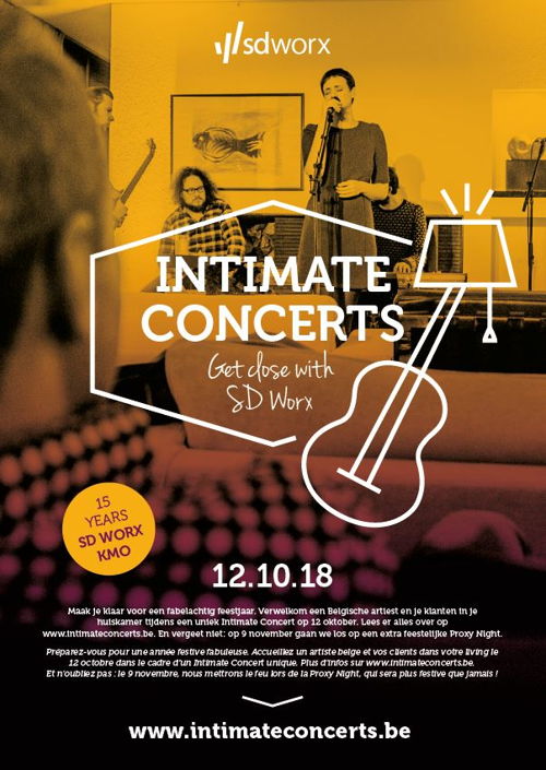 Het concept: Intimate Concerts - Get Close With SD Worx