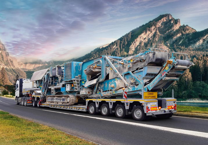 Nooteboom 4-axle EURO-PX lowloader with 2-axle Interdolly