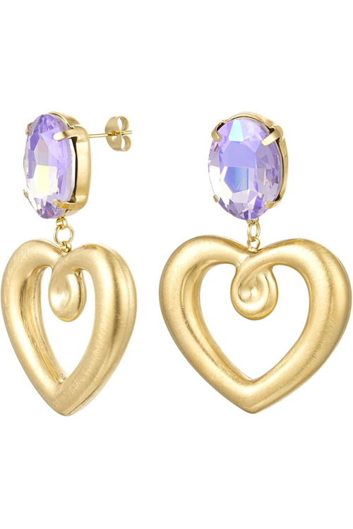 Juttu_FW23_Oorbellen Oorbellen Hart Met Glaskralen - Goud Stainless Ste_JUTTU_€ 29,95 Juttu_FW23_Oorbellen Oorbellen Hart Met Glaskralen - Goud Stainless Ste_JUTTU_€ 29,95