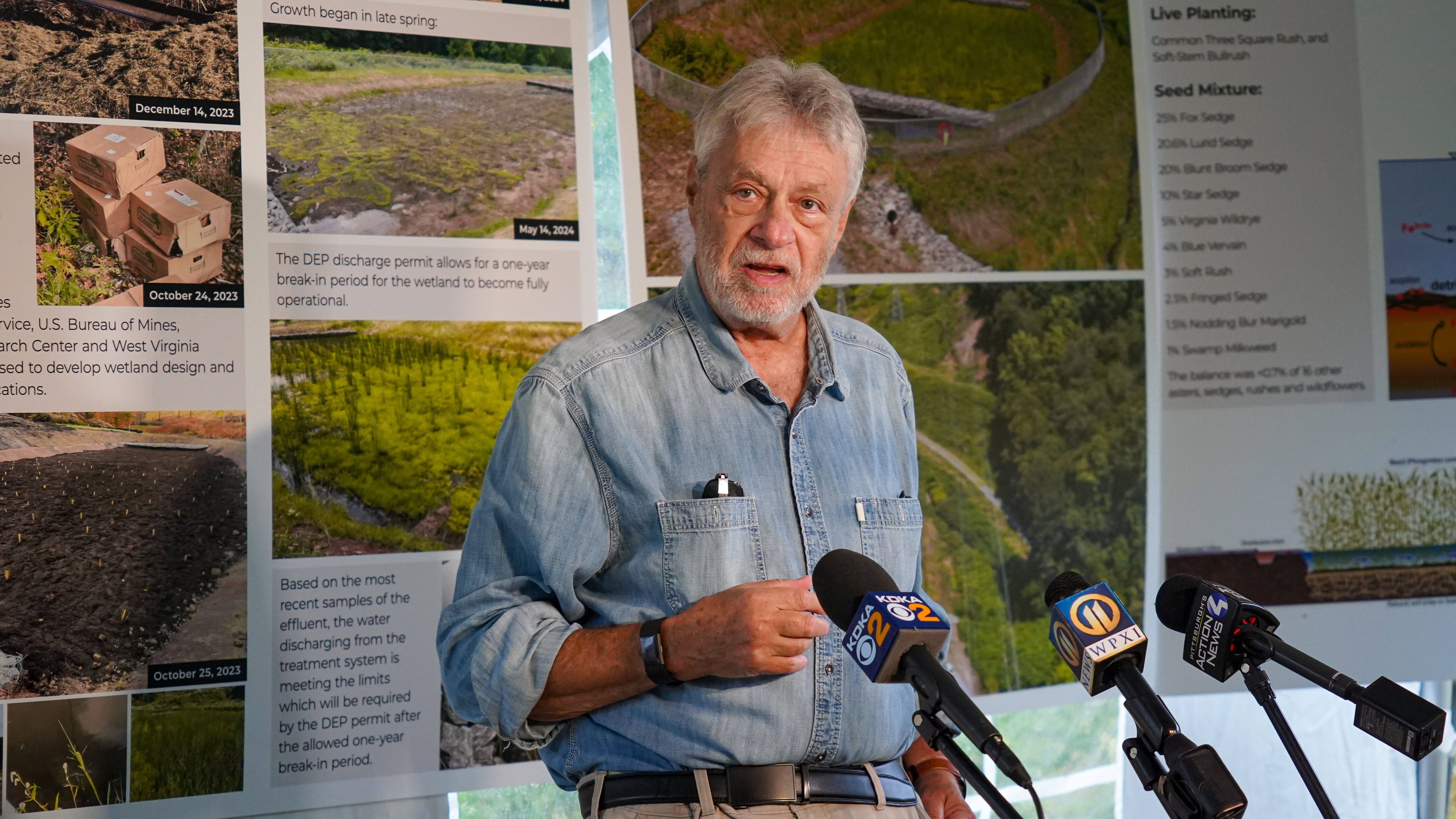 Rick Schwartz addressing media at the event