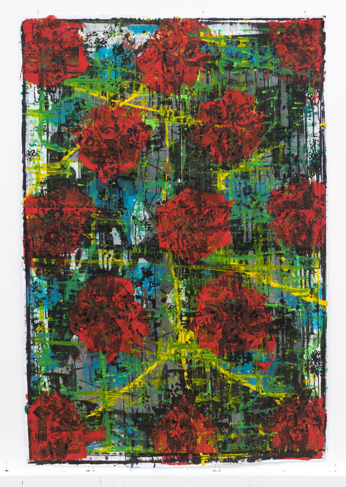 Albert Pepermans, Red Roses, 137 x 202 cm, 2019