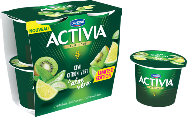 Activia lanceert een limited edition: Kiwi Limoen & Aloë Vera