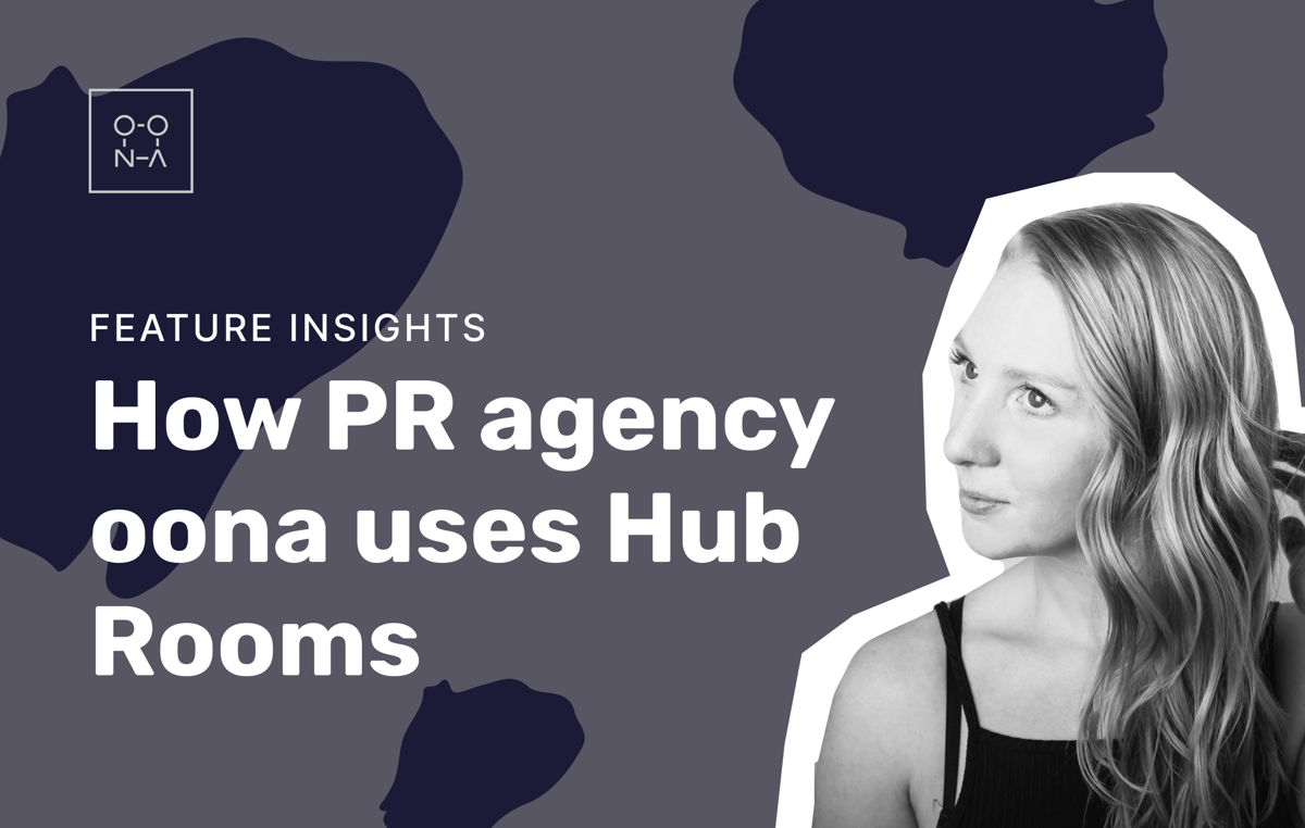 How oona uses hub rooms to organize content